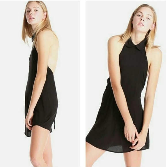 American Apparel Black Bib Dress Size XS /S - Picture 1 of 14